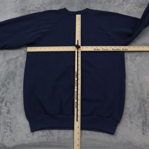 Scream Stars Sweatshirt Mens XL Blue Long Sleeve Crew Neck Print Knit Pullover - Picture 3 of 16